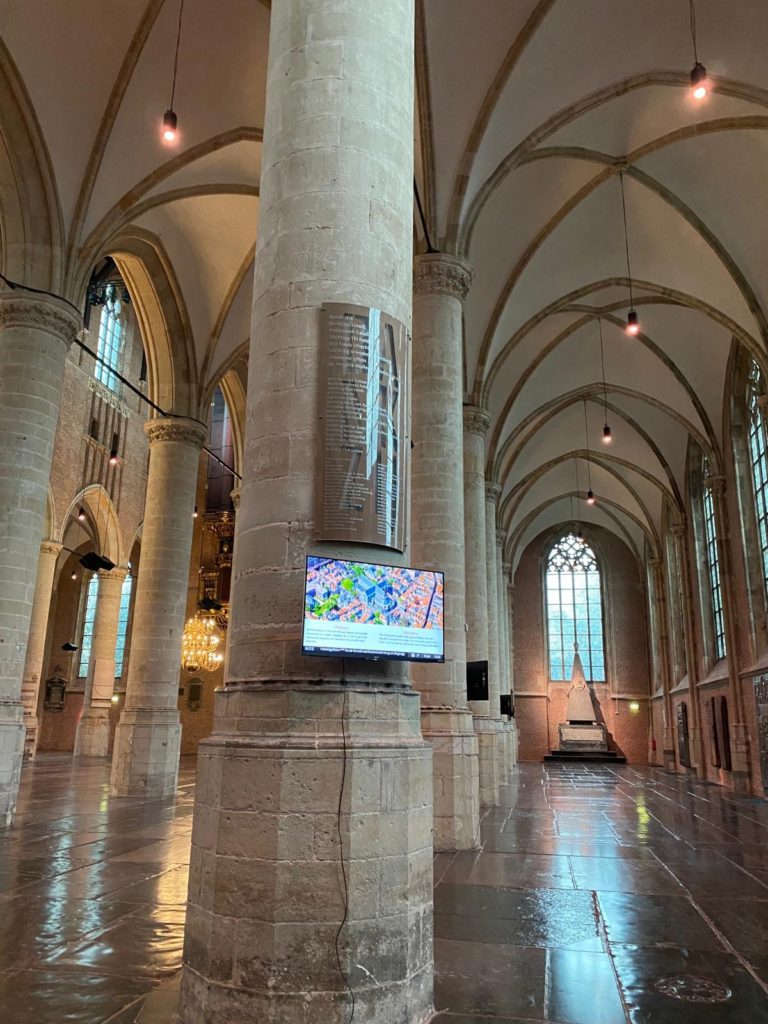 Digital Signage met behulp van narrowcasting in Pieterskerk Leiden