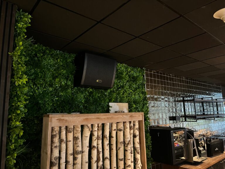 Opbouw speakers 't Boshuys Best