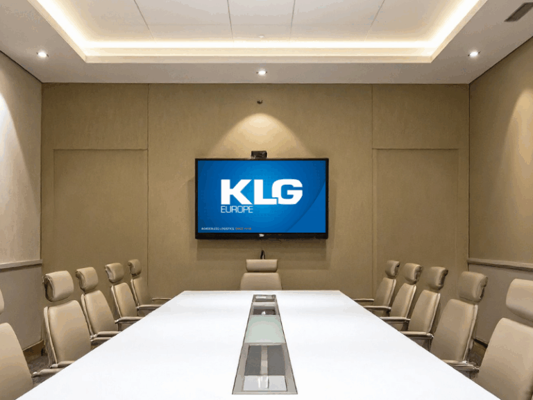 Spreekkamer KLG met Sony Display