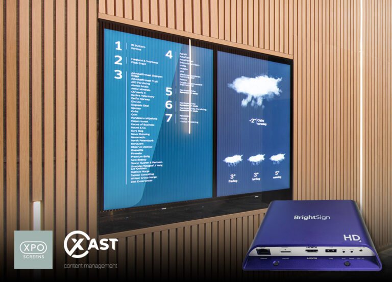 Digital Signage met XPO Screens